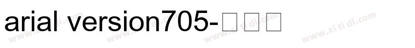 arial version705字体转换